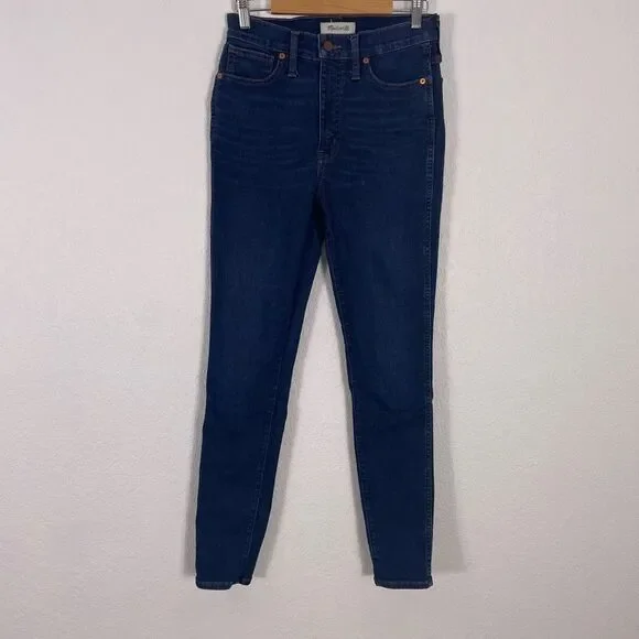 Madewell Blue 10” High Rise Skinny Jeans - Picture 1 of 10